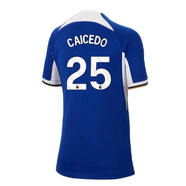 2023-2024 Chelsea Home Shirt (Kids) (Caicedo 25)-SoccerKits Hub | Buy Soccer Jerseys Online